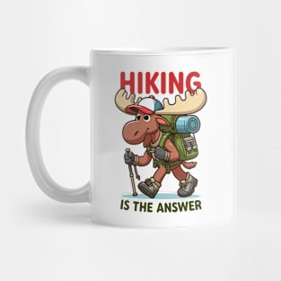 Moose Hiking Adventure Mug